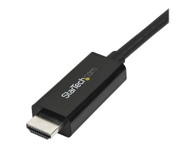 StarTech.com Mini DisplayPort to HDMI Adapter Cable - mDP to HDMI Adapter with Built-in Cable - Black - 3 m (10 ft.) - Ultra HD 4K 30Hz (MDP2HDMM3MB) - video cable - 3 m_2