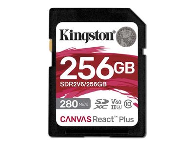 Kingston Canvas React Plus - flash memory card - 256 GB - SDXC UHS-II_thumb