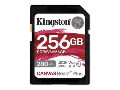 Kingston Canvas React Plus - Flash-Speicherkarte - 256 GB - SDXC UHS-II_thumb