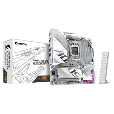 AORUS B850M ELITE WIFI6E ICE - Motherboard - micro ATX - Socket AM5 - AMD B850_thumb