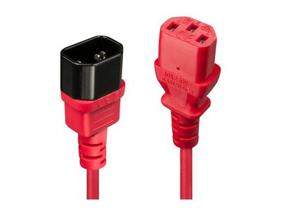 Cable Lindy C14 to C13 Extension 3m Red_2