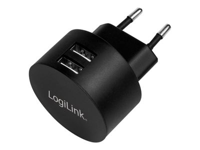 LogiLink 2-Port wall charger power adapter - USB - 10.5 Watt_1