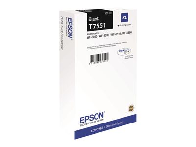 Epson T7551 - XL size - black - original - ink cartridge_1