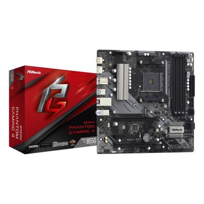 ASRock Mainboard B550M Phantom Gaming 4 -  Micro ATX - Socket AM4 - AMD AM4 B550_thumb