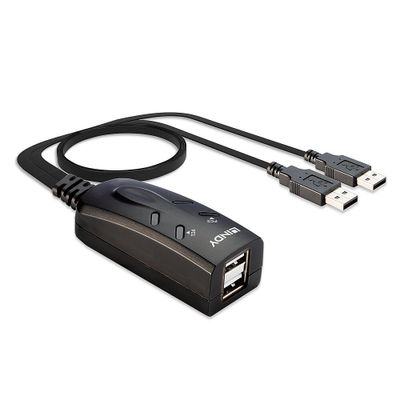 Lindy 32165 Tastatur/Video/Maus (KVM)-Switch Schwarz_3