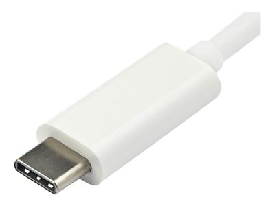 StarTech.com USB-C to VGA Adapter - White - 1080p - Video Converter For Your MacBook Pro / Projector / VGA Display (CDP2VGAW) - external video adapter - white_5