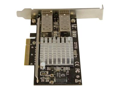 StarTech.com 10G Network Card - 2x 10G Open SFP+ Multimode LC Fiber Connector - Intel 82599 Chip - Gigabit Ethernet Card (PEX20000SFPI) - network adapter - PCIe 2.0 x8_3