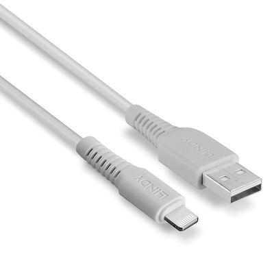 cable: Lindy Lightning plug - Lightning / USB Typ A - 3m - white_3