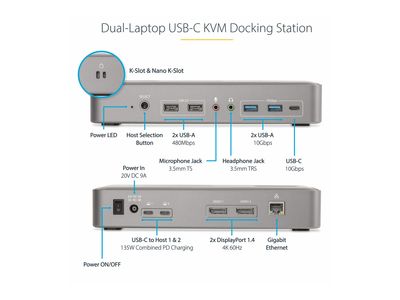 StarTech.com Dual-Laptop USB-C KVM docking station_7