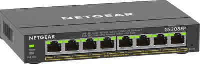 NETGEAR GS308EP Managed L2/L3 Gigabit Ethernet (10/100/1000) Power over Ethernet (PoE) Black_3
