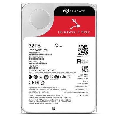 Seagate IronWolf Pro ST32000NT000 internal hard drive 32 TB 7200 RPM 3.5" Serial ATA III_4