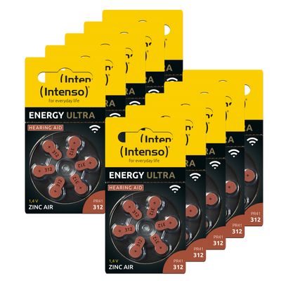 Intenso hearing aid batteries ENERGY ULTRA - PR41 312 - 60 pcs_thumb