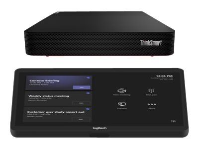 Logitech Tap + Lenovo ThinkSmart Core - BASE Bundle (no AV) for MSFT Teams Rooms - video conferencing device - with Lenovo ThinkSmart Core - BASE Bundle (no AV) for MSFT Teams Rooms_1