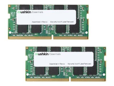 Mushkin Essentials - DDR4 - Kit - 64 GB: 2 x 16 GB - SO DIMM 260-PIN - 2666 MHz / PC4-21300 - ungepuffert_thumb