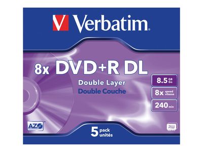 Verbatim - DVD+R DL x 5 - 8.5 GB - Speichermedium_thumb