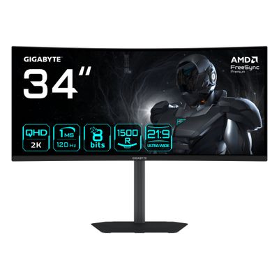 GIGABYTE Curved LED-Display GS34WQCA - 86.4 cm (34") - 3440 x 1440 UWQHD_thumb