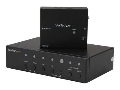 StarTech.com Multi-Input HDBaseT Extender with built-in Switch - DisplayPort/VGA/HDMI over CAT5/CAT6 - up to 4K_1
