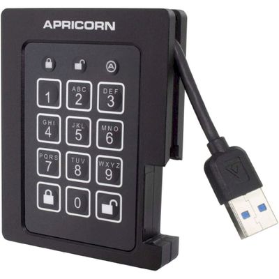 Apricorn SSD Aegis Padlock - 4 TB - 2.5" - USB 3.0 - Schwarz_thumb