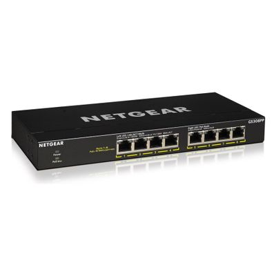 NETGEAR Switch GS308PP - 8 Ports - 8x GE (10/100/1000) - 8x PoE+_thumb