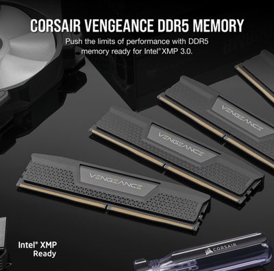 CORSAIR RAM Vengeance - 128 GB (4 x 32 GB Kit) - DDR5 5600 DIMM CL40_11