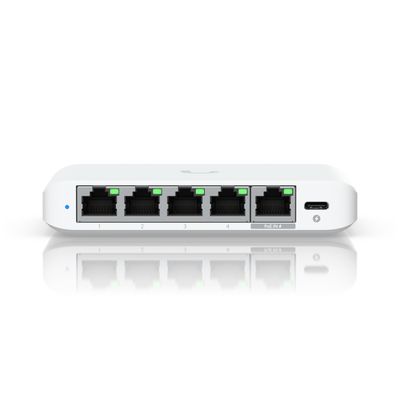 Ubiquiti UniFi Flex Mini 2.5G Managed 2.5G Ethernet (100/1000/2500) Power over Ethernet (PoE) Desktop White_thumb