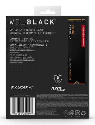 Western Digital Black WD_BLACK™ SN8100 NVMe™ SSD POWERED BY SANDISK 4 TB_9