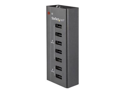 StarTech.com 7 Port USB Charging Station with 5x 1A Ports and 2x 2A Ports charging strip - + AC power adapter - USB_thumb