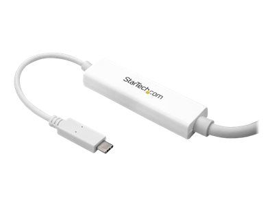StarTech.com 9.8ft/3m USB C to DisplayPort 1.2 Cable 4K 60Hz - USB Type-C to DP Video Adapter Monitor Cable HBR2 - TB3 Compatible - White - external video adapter - STM32F072CBU6 - white_8