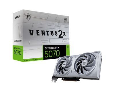 MSI GeForce RTX5070 VENTUS 2X OC White NVIDIA GeForce RTX 5070 12 GB GDDR7_thumb