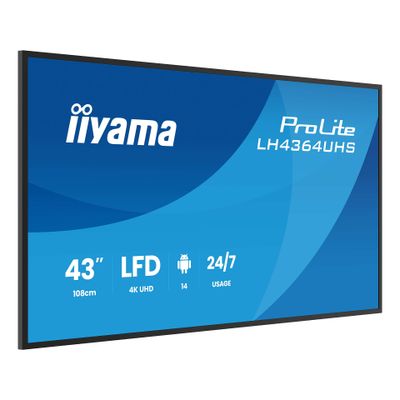 iiyama LED-Display ProLite LH4364UHS-B1AG - 109 cm (43") - 3840 x 2160 4K_3
