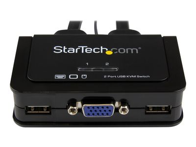 StarTech.com 2 Port USB VGA Cable KVM Switch - USB Powered with Remote Switch - KVM with VGA - Dual Port VGA KVM Switch (SV211USB) - KVM switch - 2 ports_3