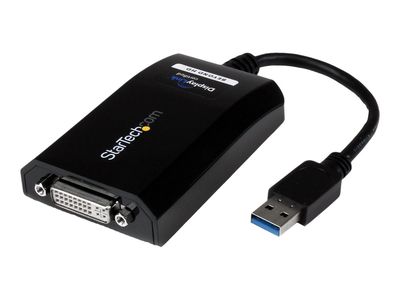 StarTech.com USB 3.0 to DVI / VGA Adapter - 2048x1152 - External Video & Graphics Card - Dual Monitor Display Adapter Cable - Supports Mac & Windows (USB32DVIPRO) - USB / DVI adapter - USB Type A to DVI-I - 15.2 cm_1