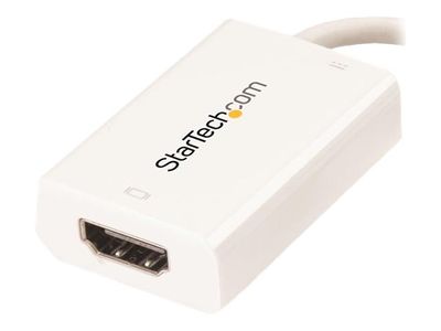 StarTech.com USB-C auf HDMI Adapter mit USB Stromversorgung - USB Typ C zu HDMI Konverter für Computer mit USB C - 4K 60Hz - Weiß - externer Videoadapter - weiß_7