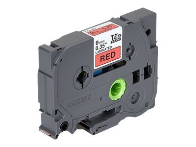 Brother laminiertes Schriftband P-Touch TZe-421 - 9 mm x 8 mm - Schwarz auf Rot_3