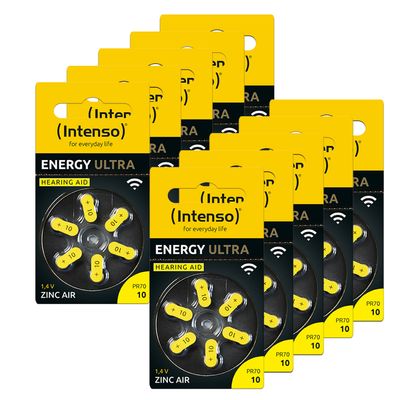 Intenso hearing aid batteries ENERGY ULTRA - PR70 10 - 60 pcs_1