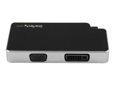 StarTech.com Audio Video Reiseadapter - 3in1 USB-C auf VGA, DVI oder HDMI - USB Typ C Adapter - 4K - externer Videoadapter - Schwarz_3