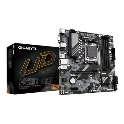 Gigabyte A620M DS3H - 1.0 - Motherboard - micro ATX - Socket AM5 - AMD A620_3