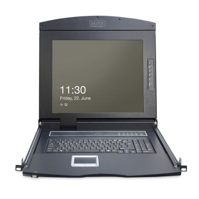KVM Konsole 17" Digitus 1-Port VGA UK black_2