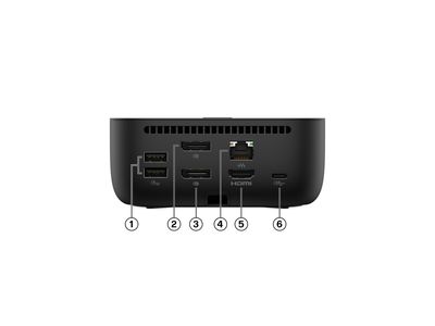 HP G6 - Dockingstation - 2 x DP, HDMI, USB-C - 1GbE, 2.5GbE_10