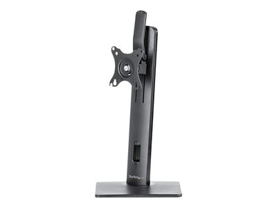 StarTech.com Free Standing Single Monitor Mount, Height Adjustable Monitor Stand, For VESA Mount Displays up to 32" (15lb/7kg), Ergonomic Monitor Stand for Desk, Tilt/Swivel/Rotate, Black - Universal Monitor Stand stand - adjustable arm - for monitor - bl_1