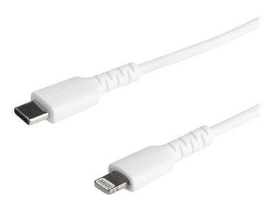 StarTech.com RUSBCLTMM1MW USB-C auf Lightning-Kabel ( 1m, Apple Mfi zertifiziert, iPhone Ladekabel, Aramidfaser) weiß - Lightning-Kabel - Lightning / USB 2.0 - 1 m_thumb