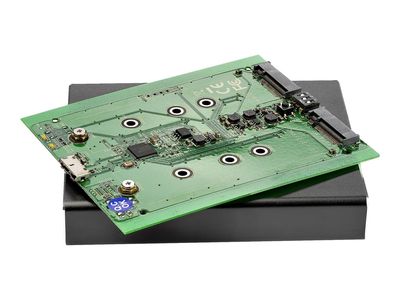 StarTech.com Dual-Slot Hard Drive Enclosure for M.2 SATA SSDs - USB 3.1 (10Gbps) - Aluminum - M.2 to SATA - Raid Drive Enclosure (SM22BU31C3R) - flash storage array_3