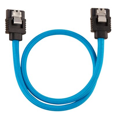 CORSAIR Premium Sleeved SATA Cable 2-pack - Blue_1