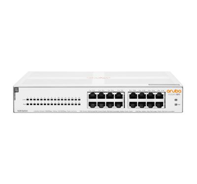HPE Aruba Networking Aruba Instant On 1430 16G Class4 PoE 124W Unmanaged L2 Gigabit Ethernet (10/100/1000) Power over Ethernet (PoE) 1U Weiß_thumb