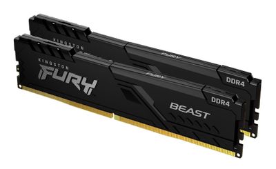 Kingston FURY Beast RAM - 32 GB (2 x 16 GB Kit) - DDR4 3200 UDIMM CL16_thumb