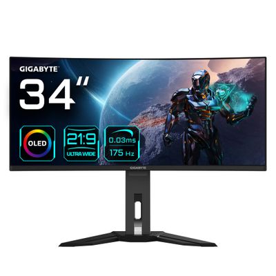 GIGABYTE OLED Gaming Monitor MO34WQC - 86.8 cm (34") - 3440 x 1440 WQHD_thumb