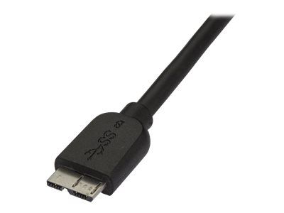 StarTech.com 3m schlankes SuperSpeed USB 3.0 A auf Micro B Kabel - St/St - USB 3.0 Anschlusskabel - Schwarz - USB-Kabel - 3 m_2