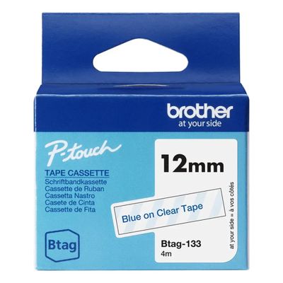 Brother BTAG-133 - label tape - 1 cassette(s) - Roll (1.2 cm x 4 m)_thumb