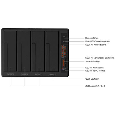 ICY BOX Clonestation IB-141CL-U3 - 4 x SATA HDD/SSD - USB 3.0_5