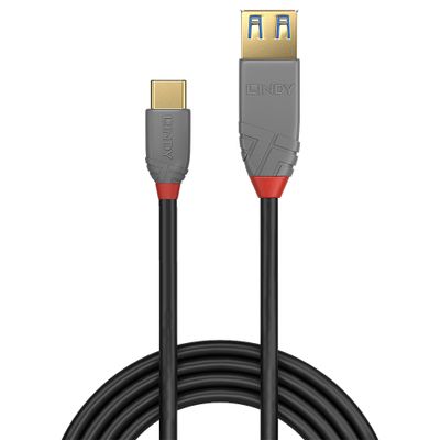 Lindy 36895 USB Kabel USB 3.2 Gen 2 (3.1 Gen 2) 0,15 m USB C USB A 10 Gbit/s Schwarz_2